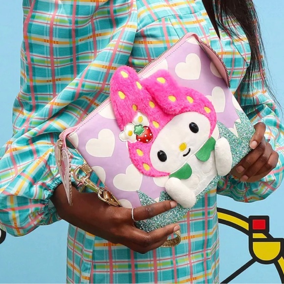 Irregular Choice Handbags - Irregular Choice X Sanrio MY MELODY clutch purse wristlet bag